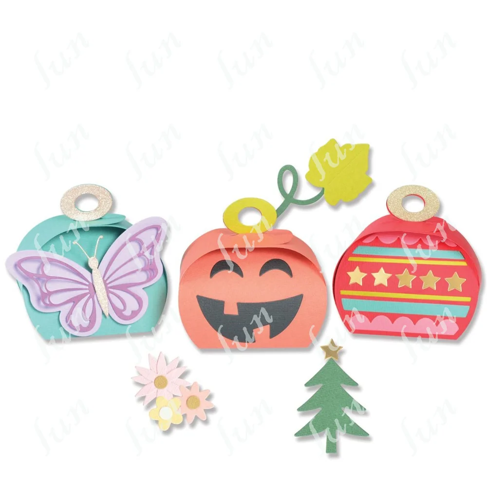 

Handmade DIY Holiday Boxes Metal Cutting Dies Embossing Making Scrapbook Paper Photo Album Craft Supplies Decoration Making