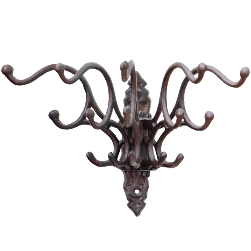 Винтажные антикварные чугунные гибкие функциональные поворотные настенные