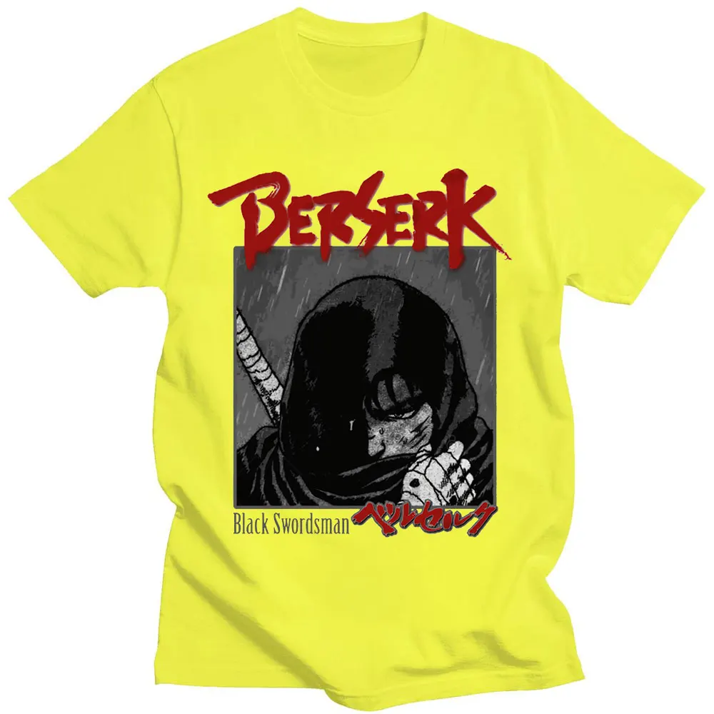 

Berserk Guts Anime Graphics T Shirt Swordsman Manga T-shirt 90s Unisex Tees Hip Hop Streetwear Men's Oversized T-shirts Tops
