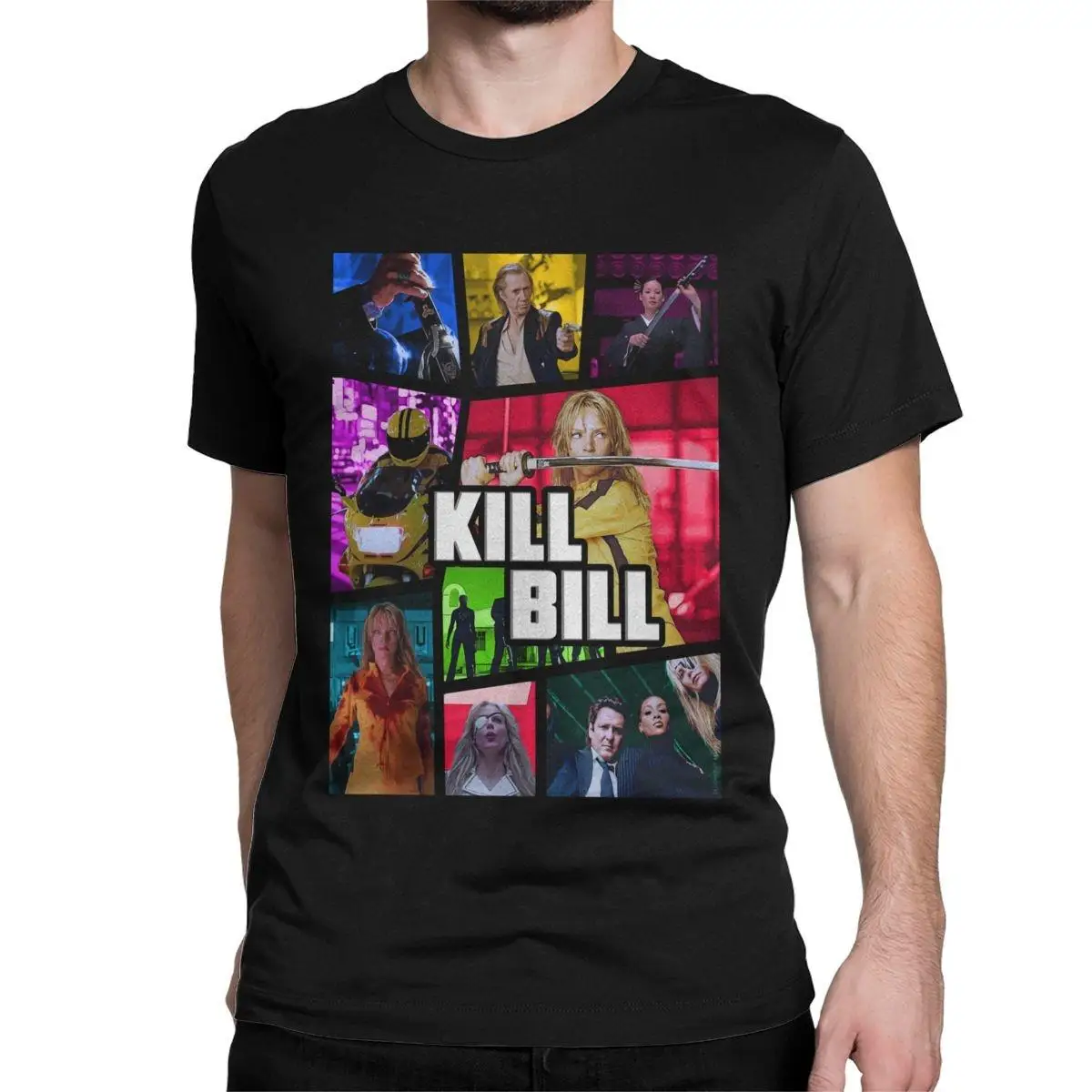 

Humorous Kill Bill Quentin Tarantino T-Shirt for Men Crewneck 100% Cotton T Shirts Katana Movie Sleeve Tees Original Clothing
