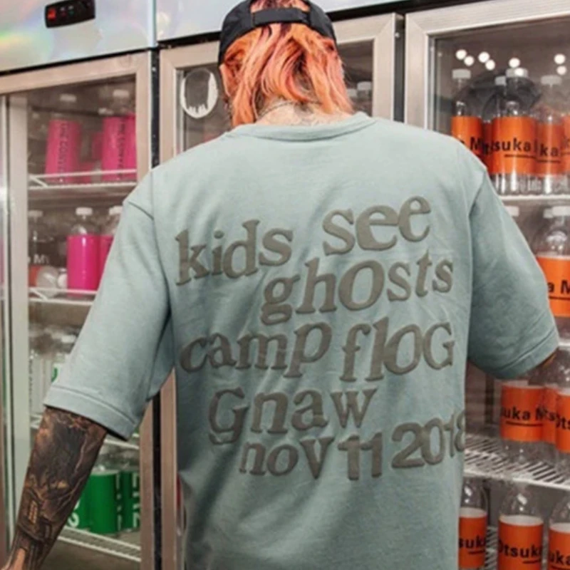 CPFM дети знакомство призрак Канье любовь футболка пара пенопластовые буквы с