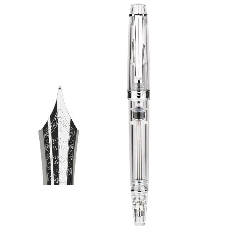 

Перьевая ручка PENBBS 268 прозрачная иридиевая М
