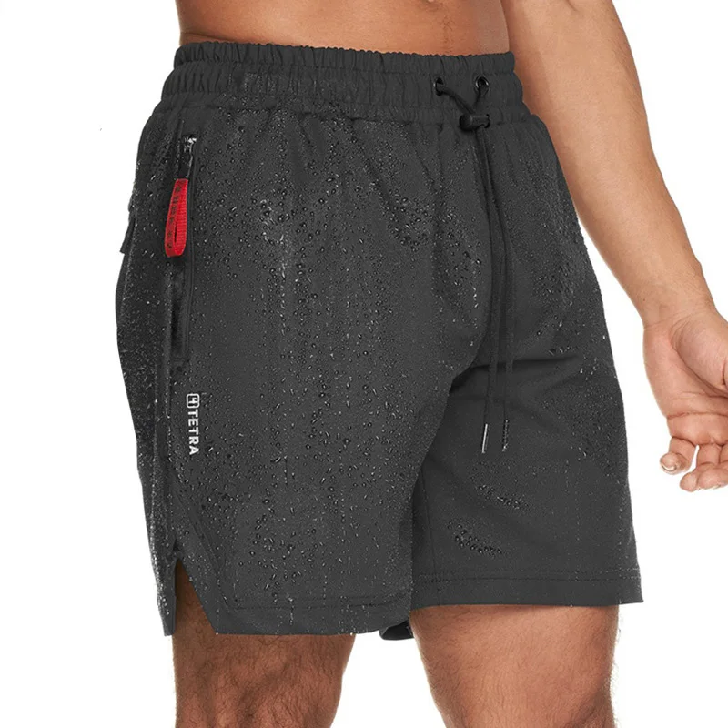 

2022 Summer Men‘s Thin Loose Straight Multi-pocket Quick-drying Sports Shorts Running Training Basketball Five-point Pants