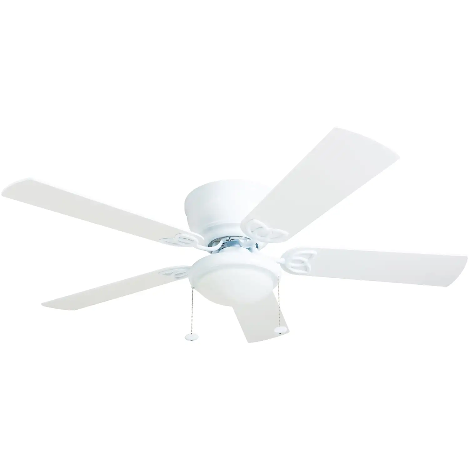 

Benton 52" White Low Profile Ceiling Fan with Light