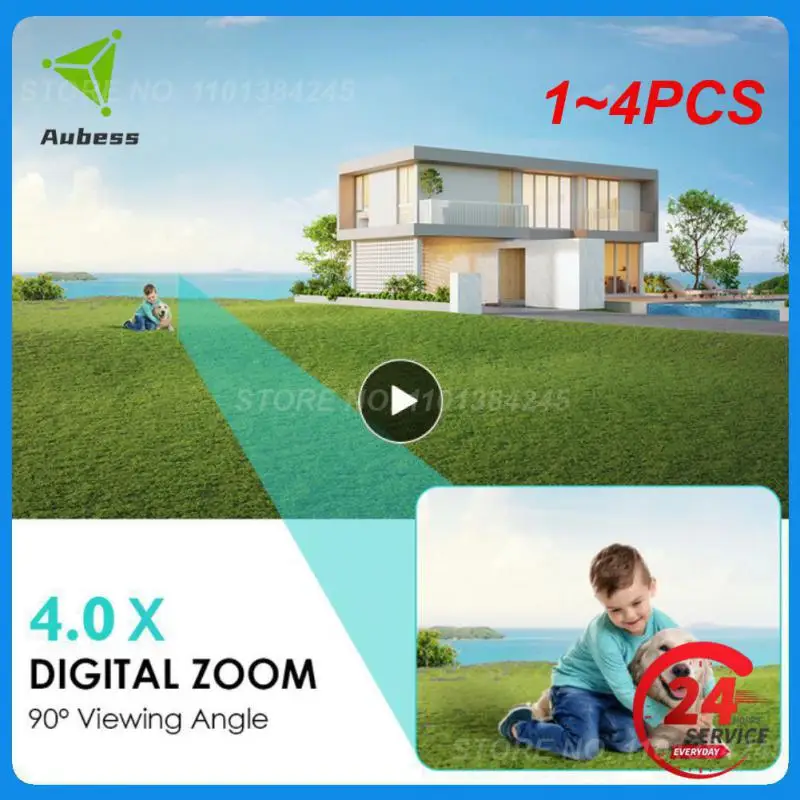 

1~4PCS Surveillance Cam 1080p Outdoor Cctv Wireless Wifi Ip Camera Two-way Audio Alarm Recording Security Protection Security