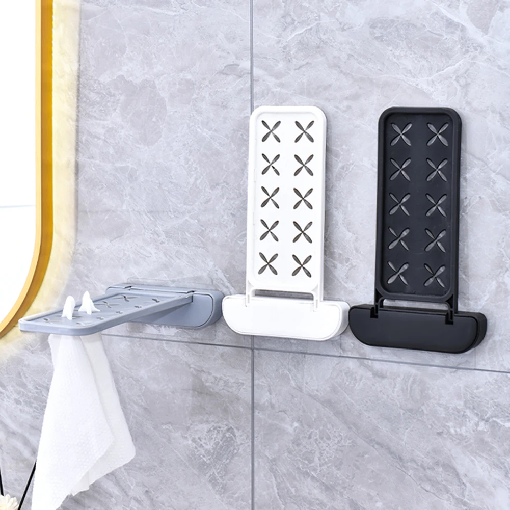 

Household Face Towel Storage Rack Hollow-out Rags Drain Holder For Bedroom