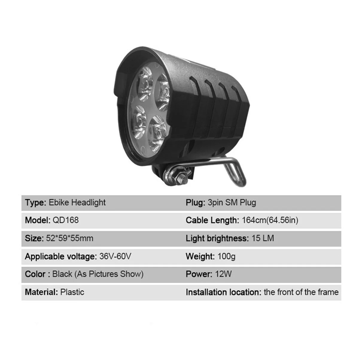 Комплект передних и задних фонарей для велосипеда вход 36 В 48 52 60 с переключателем