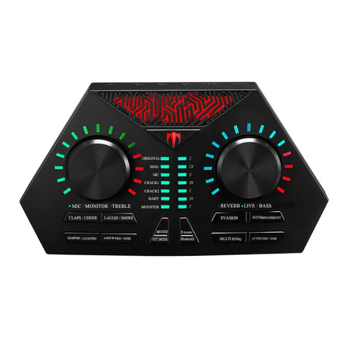 

Professional Studio Audio Interface Recording External Sound Card Phantom Power Audio Sound Card