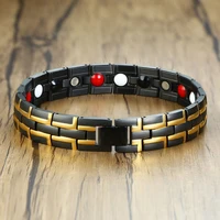 fashion energy titanium bracelet bangle magnetic health care relief the pain bracelets for men jewelry drop shipping