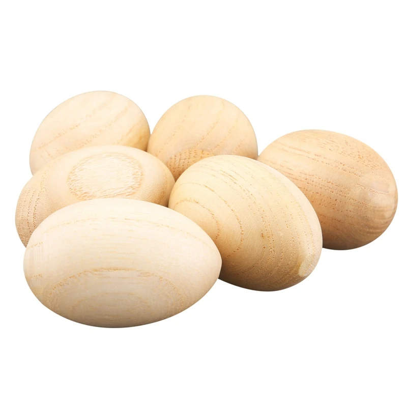 

Set Of 6 Pcs Wooden Percussion Musical Egg Maracas Egg Shakers Musical Instrument Toy For Kids