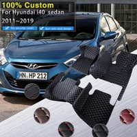 car floor mats for hyundai i40 sedan 20112019 luxury mat protective pad leather carpets anti dirty rugs car accessories saloon
