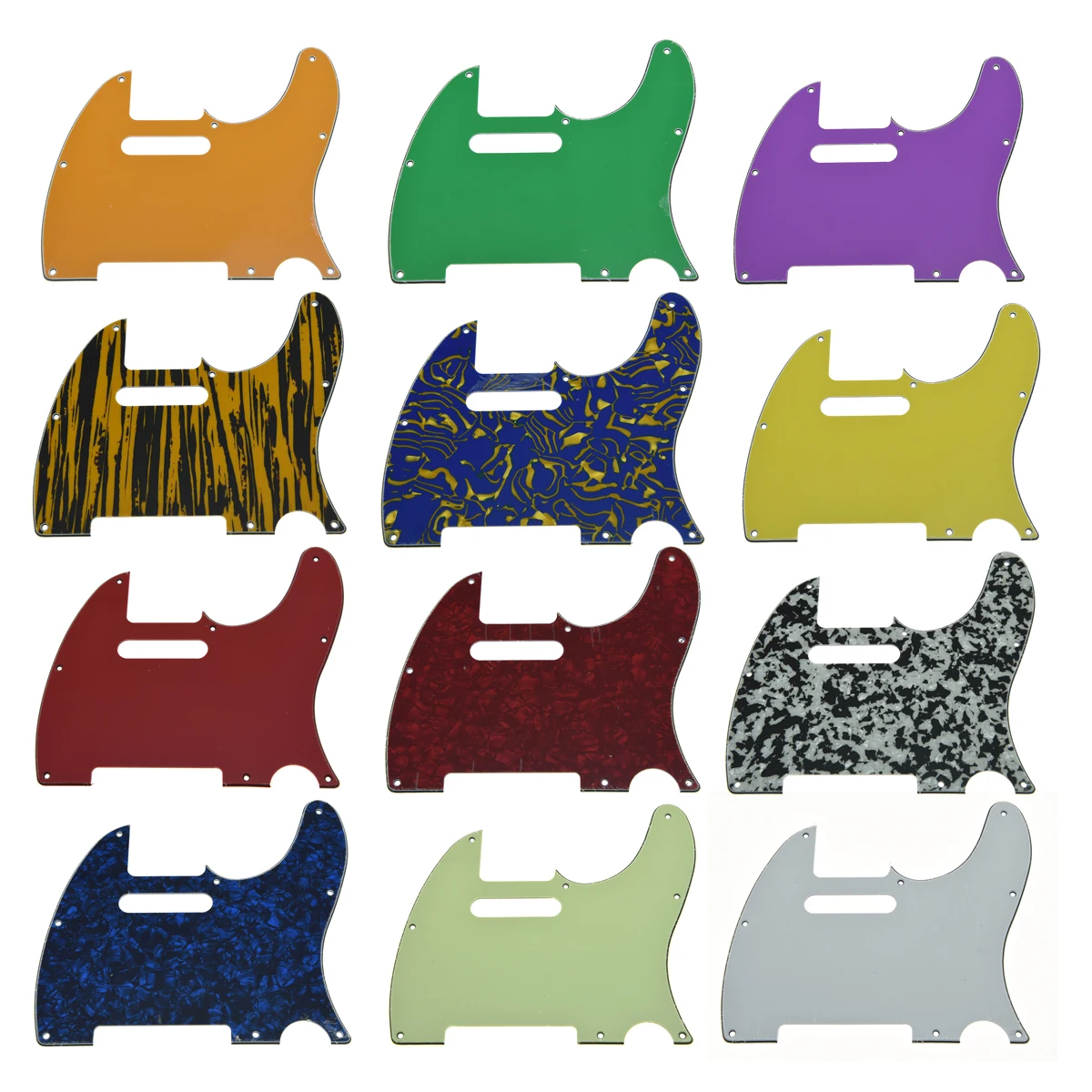 

8 Hole TL Guitar Pickguard Fits American/Mexican Standard Style for Fender Scratch Plate with Screws Teles for Telecaster Guitar