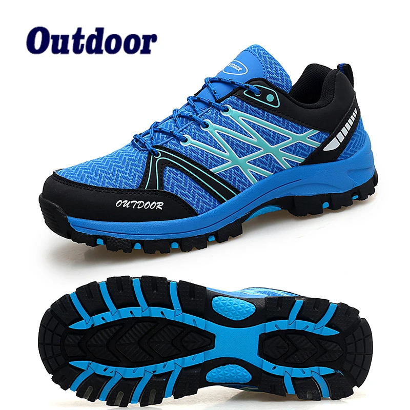 

Outdoor Hiking Shoes Men's New Autumn Non-slip Breathable Sneakers High Quality Camping Fishing Lace-up Hunting Boots Large Size
