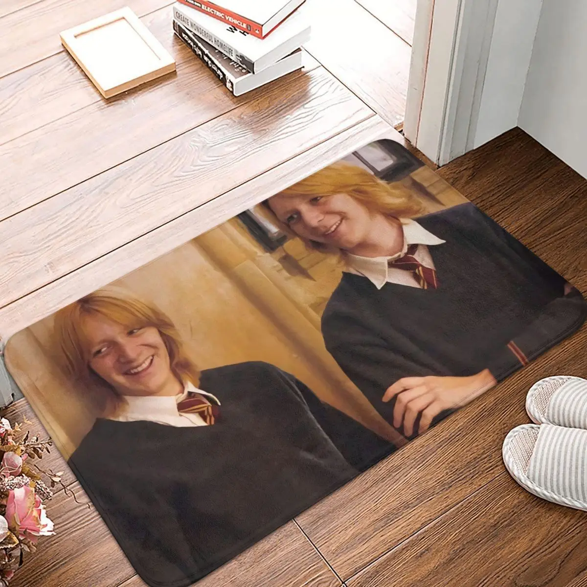 

Weasley Twins Carpet, Polyester Floor Mats Cute Style Practical Everyday Birthday Gifts Mats Customizable