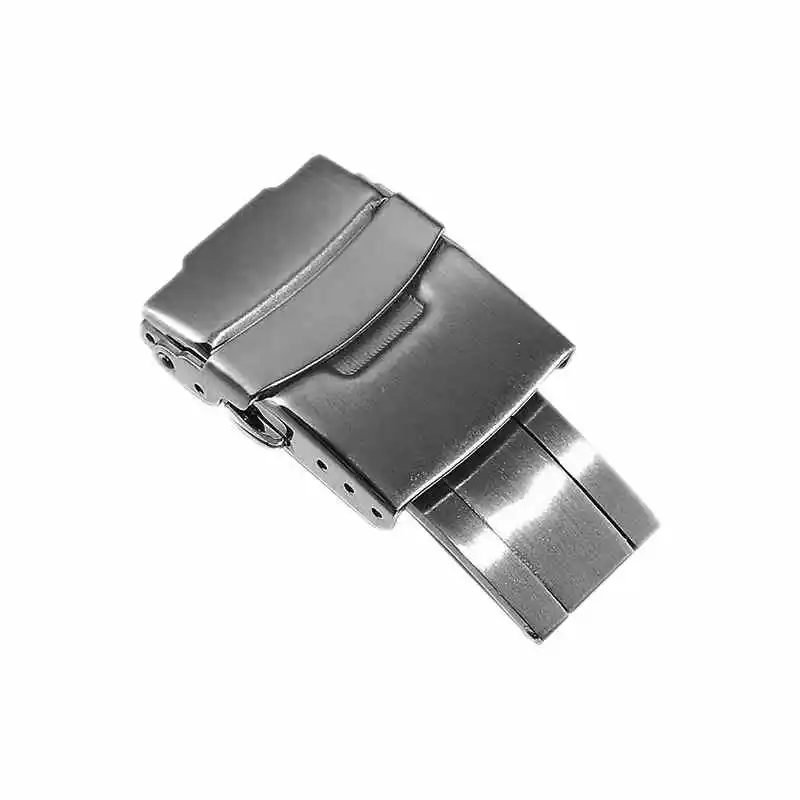 18mm 20mm 22mm 24mm 316L Stainless Steel Fold Safety Clasp Buckle Clasp Fit for Seiko Dive Watch