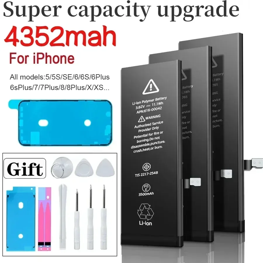 Новый высококачественный аккумулятор Zero-cycle для IPhone SE 5 6 6S 5S 7 8 Plus X Xs Max Xr 11 Pro
