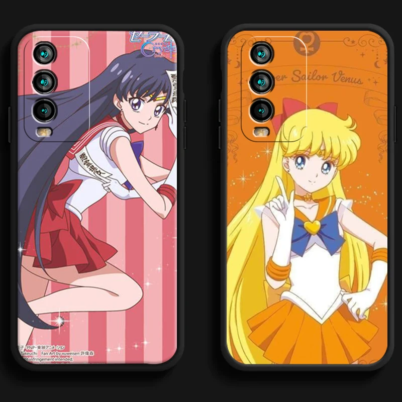 

Мультяшные чехлы с Сейлор Мун для телефонов Xiaomi Redmi 7 7A 9 9A 9T 8A 8 2021 7 8 Pro Note 8 9 Note 9T, мягкий чехол из ТПУ