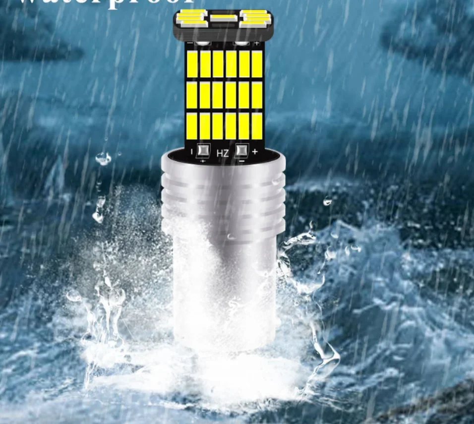 2 шт. 1156 P21W BA15S 4014 45SMD декодерная лампа Canbus автомобильные светодиодные указатели