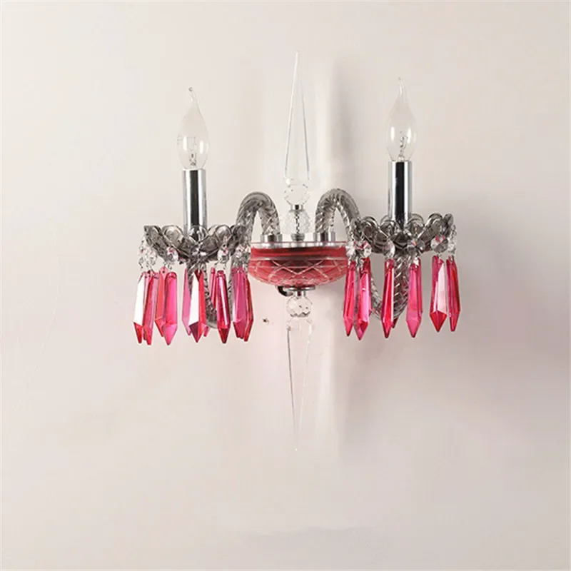 TINNY французский роскошный цветной настенный светильник с кристаллами