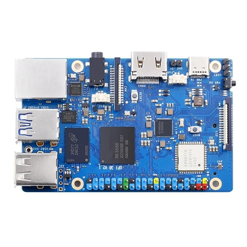 Для Orange Pi 3B 2 Гб ОЗУ DDR4 Rockchip RK3566 Wifi + BLE Mini ПК запустите Android 11/Ubuntu/Debian одноплатный