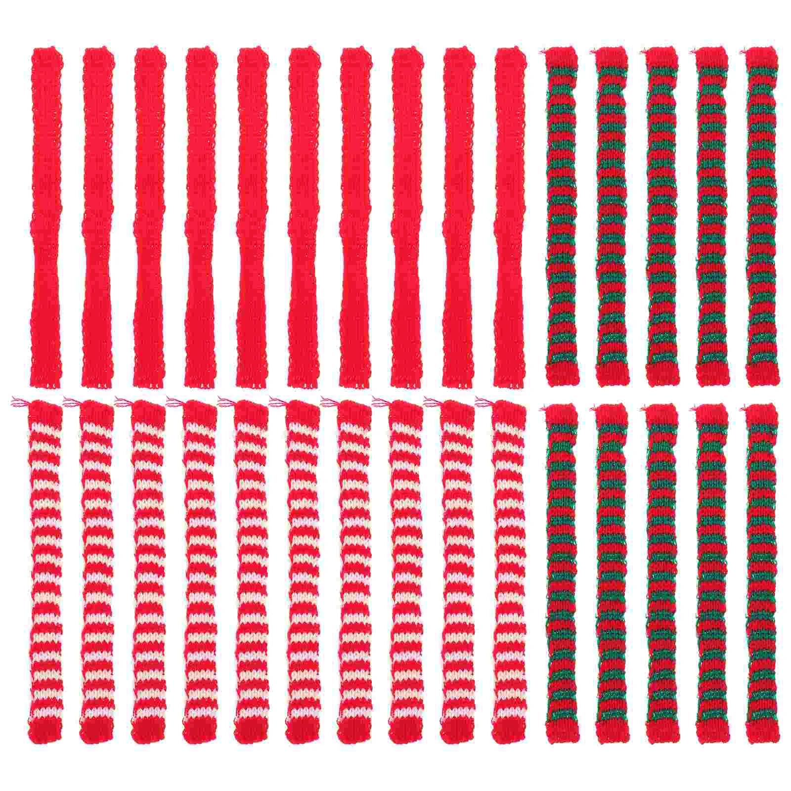 

30pcs Delicate Scarves Mini Scarves Decorative Wool Scarves Party Accessories