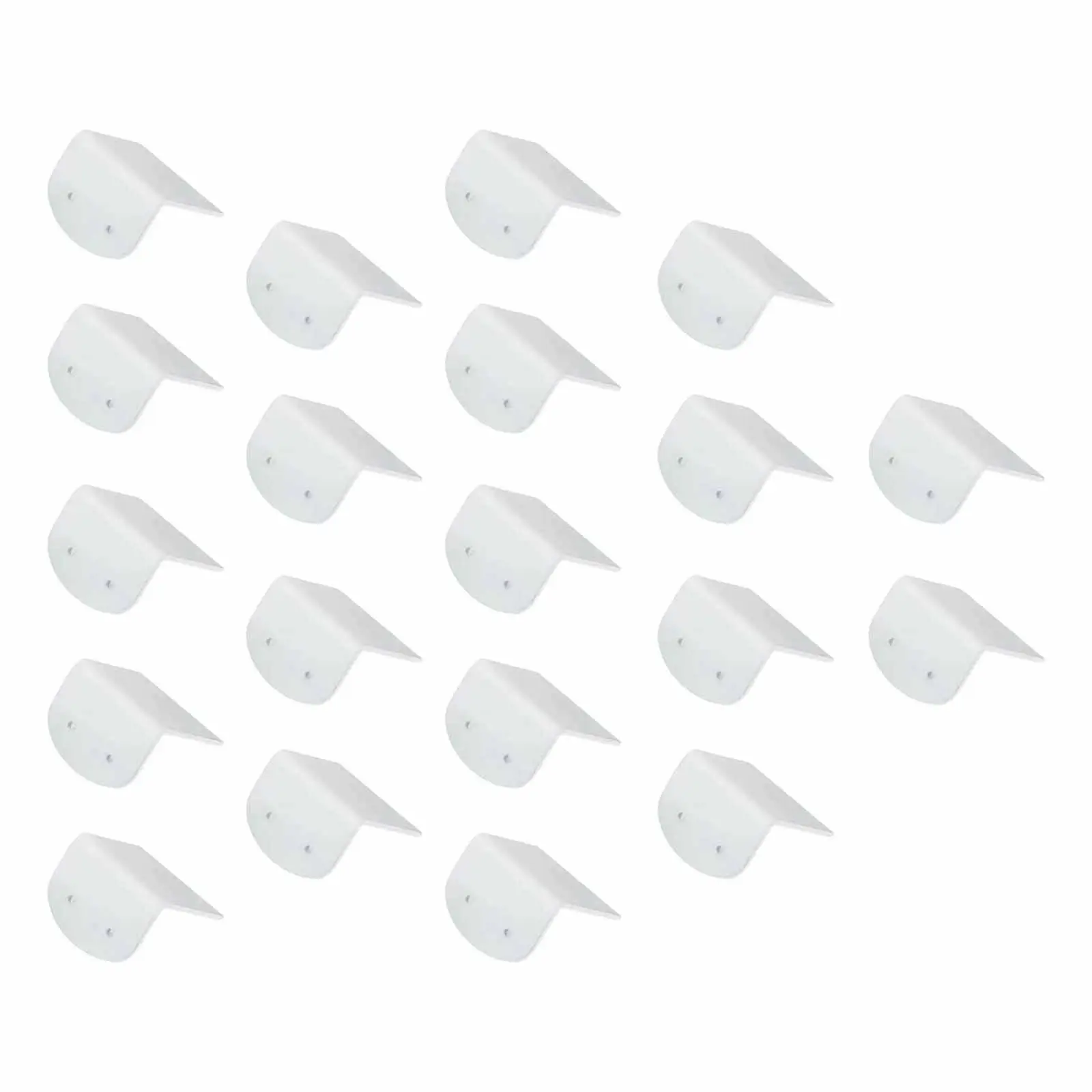 

20x Acrylic Earring Cards Carrying Accessory White Ear Loops Display for Shop Retail Store