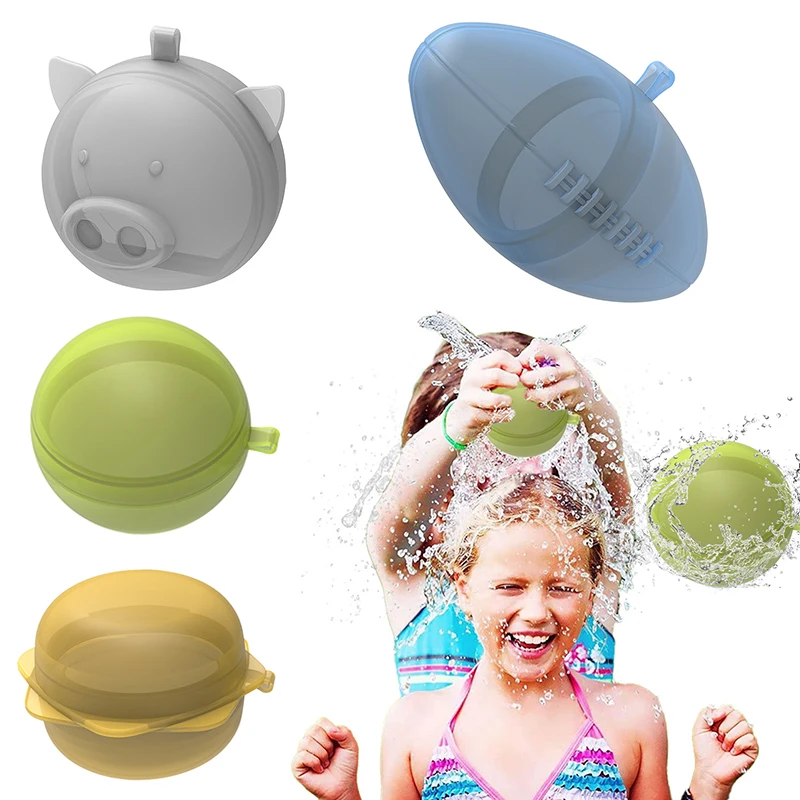 

1-4pcs Water Bomb Splash Balls Reusable Water Balloons Absorbent Ball Outdoor Pool Beach Play Toy Party Favors Water Fight Games