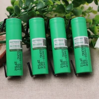 100 original for samsung 18650 2500mah battery inr18650 25r 20a discharge lithium batteries