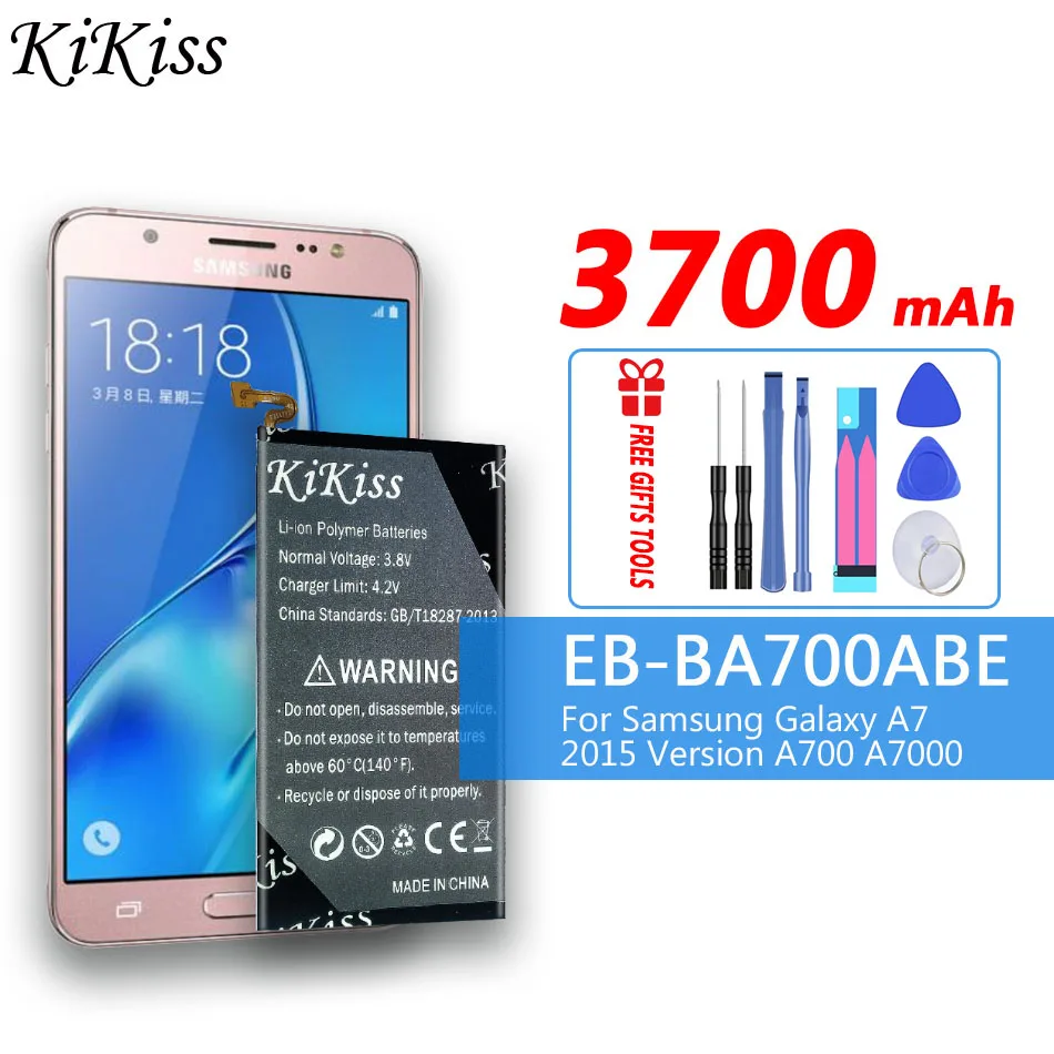 

3700 мАч для аккумулятора Samsung Φ для Samsung Galaxy A7 2015 EB-BA700ABE SM-A700F SM-A700FD BatterIies