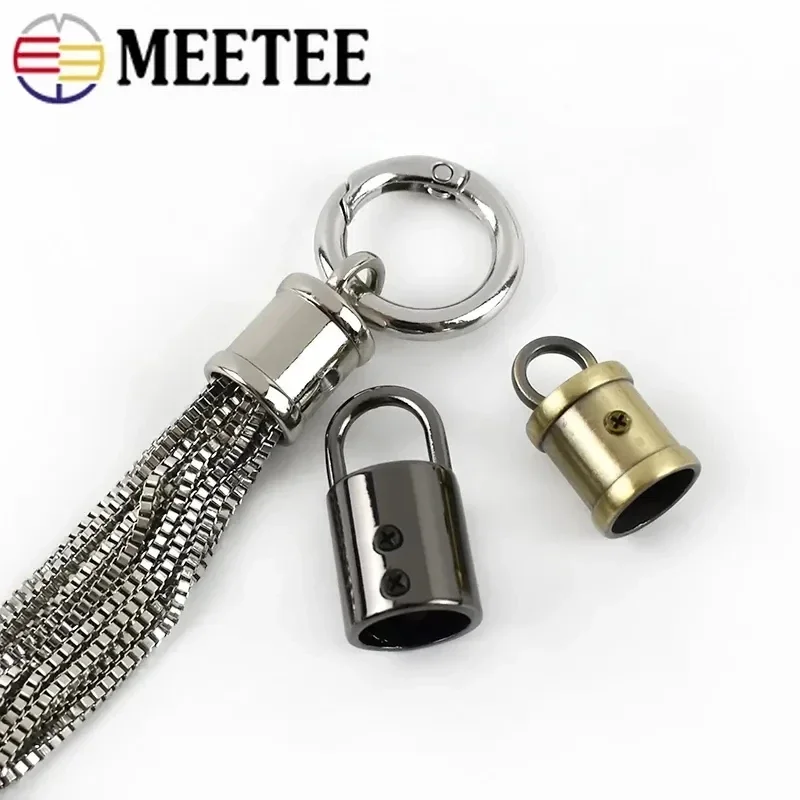 Металлические пряжки Meetee 11 мм для сумок 5/10 шт. вешалка бахромы и крышек застежка