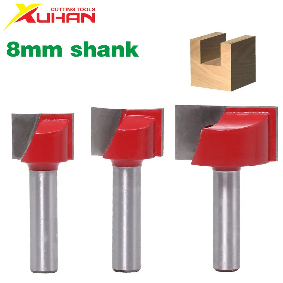 

XUHAN 8mm Cleaning bottom Engraving Bit solid carbide router bit Woodworking Tools CNC milling cutter endmill for wood