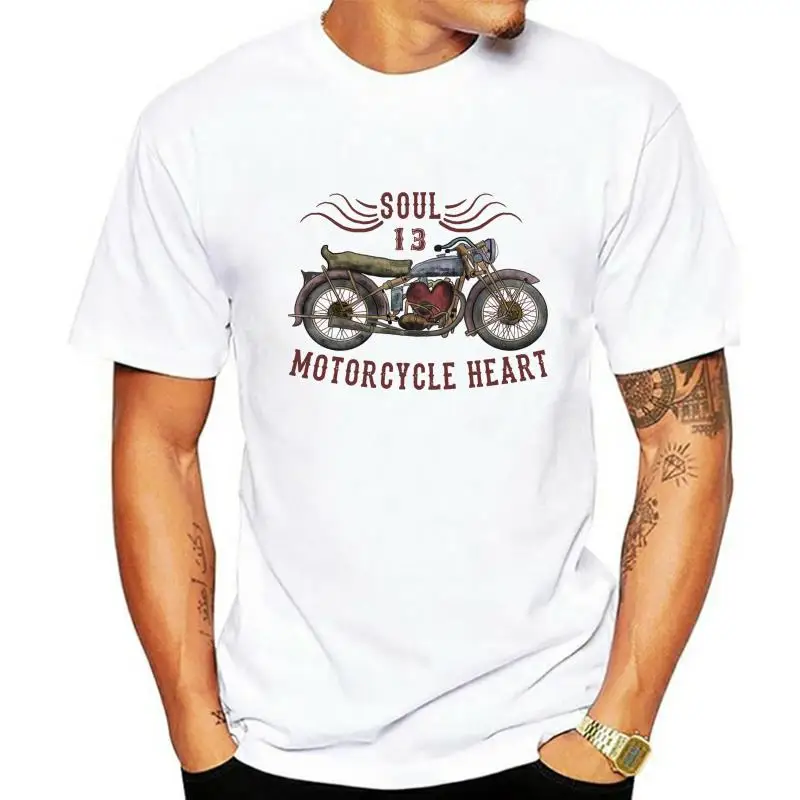 

Men t-shirt Motorcycle Heart tshirt Women t shirt