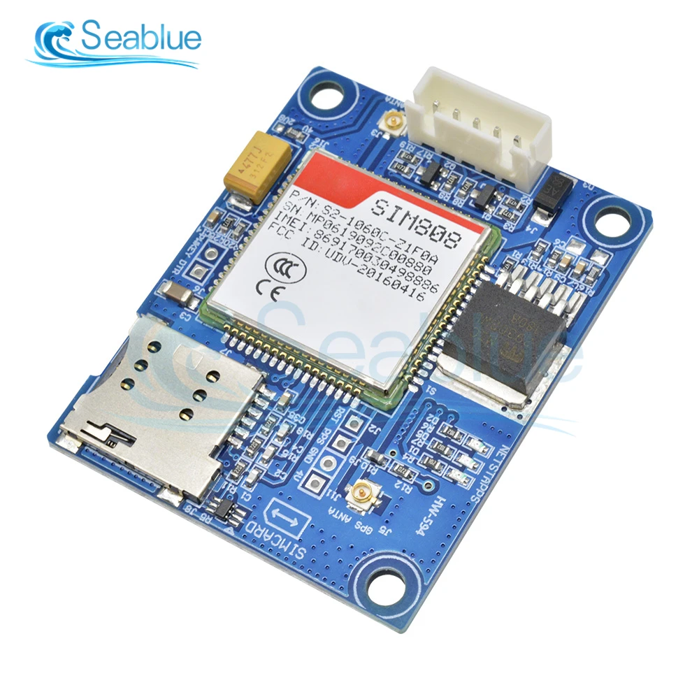 

SIM808 Development Board GSM GPRS GPS Bluetooth SMS Module MINI SIM868 Board SIM868 Breakout Board 5-18V
