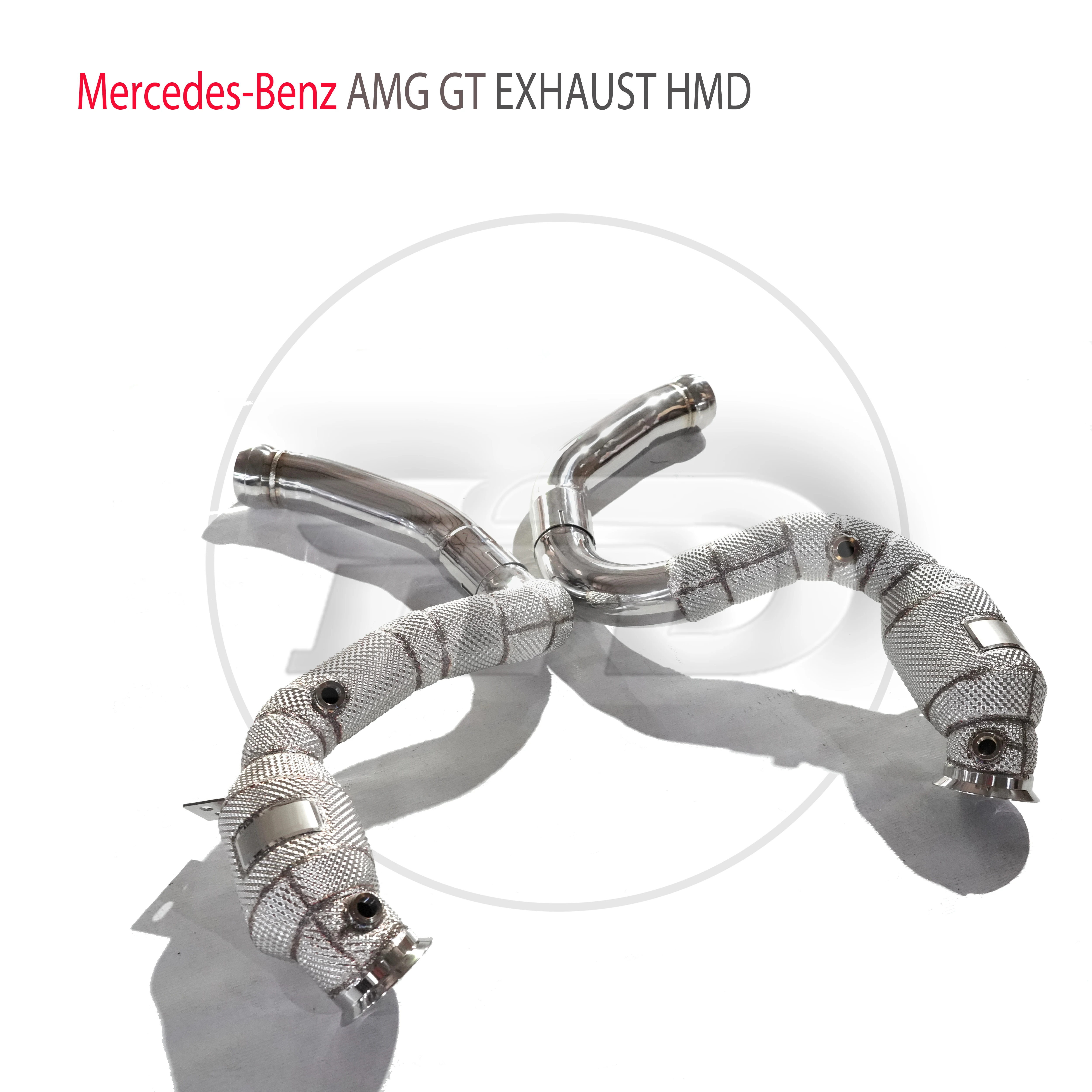 

HMD автомобильные аксессуары, выхлопная система, высокая производительность потока, выпускная труба для Mercedes Benz AMG W205 C63S с каталитическим конвертером