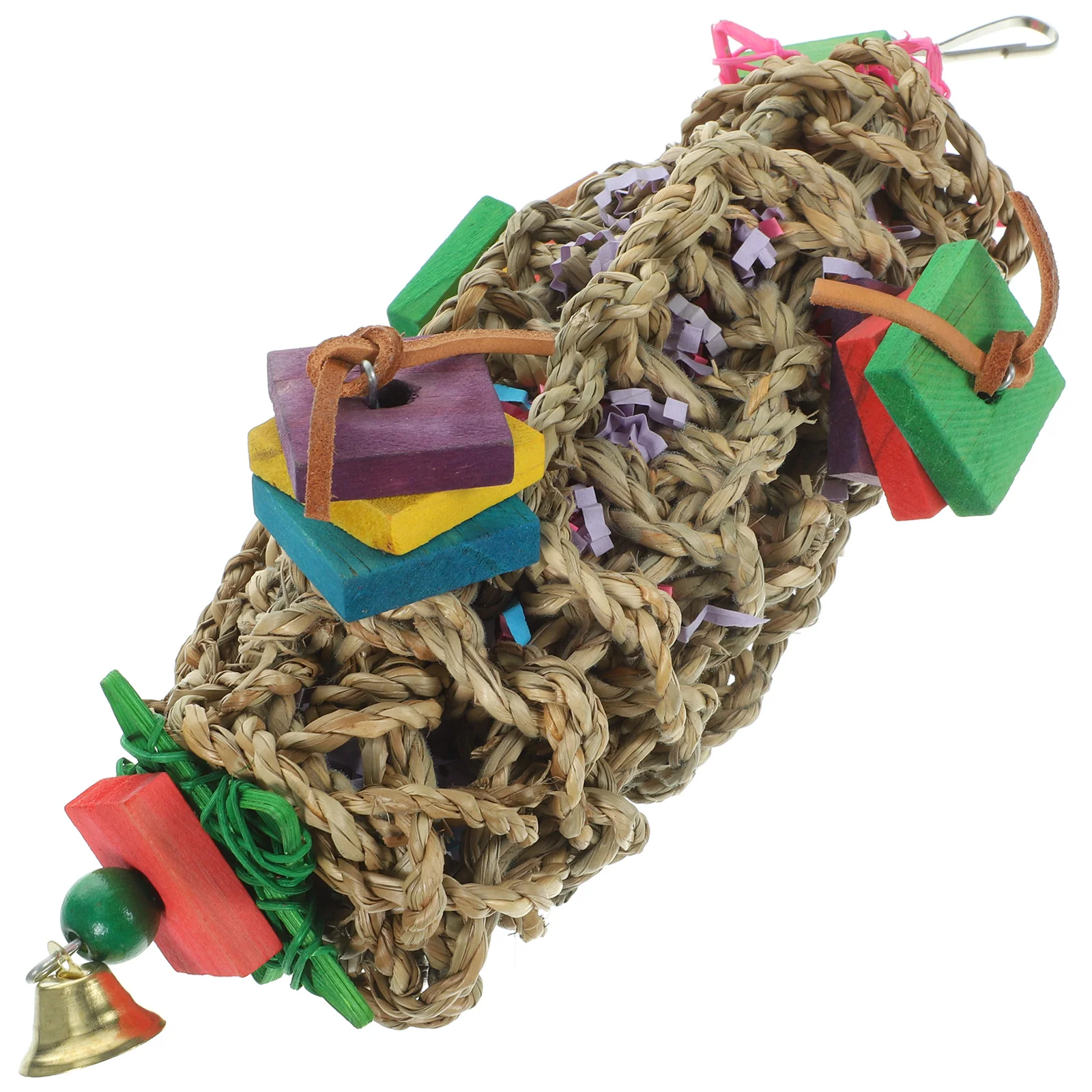 

Parrot Chew Toy Safety Funny Bird Delicate Pet Wooden Wear-resistant Hanging Plaything