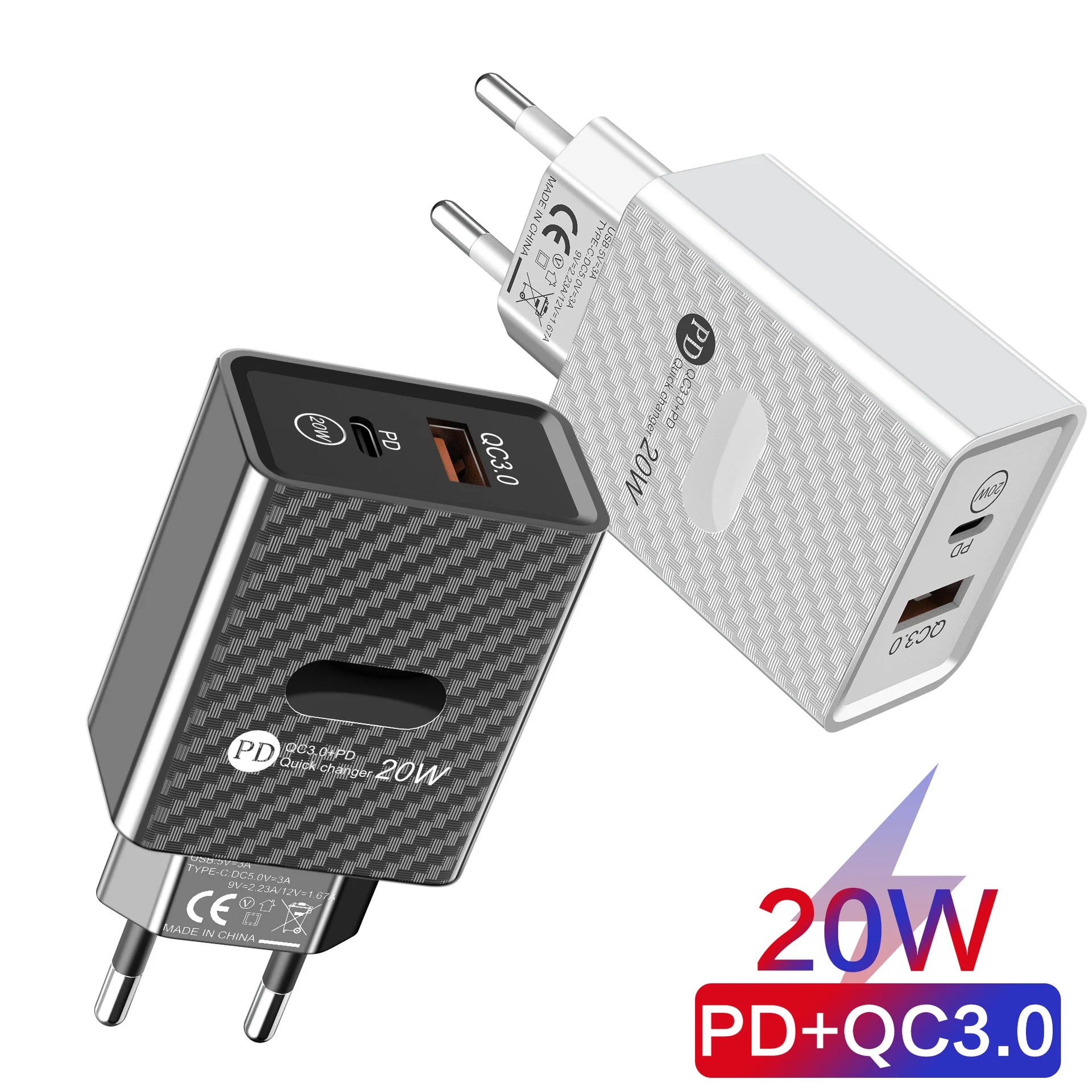 

Зарядное устройство PD USB C, 20 Вт, быстрая зарядка 3,0 для Iphone 13, 12, быстрая зарядка, зарядное устройство Type C для Xiaomi, Samsung, USB разъем