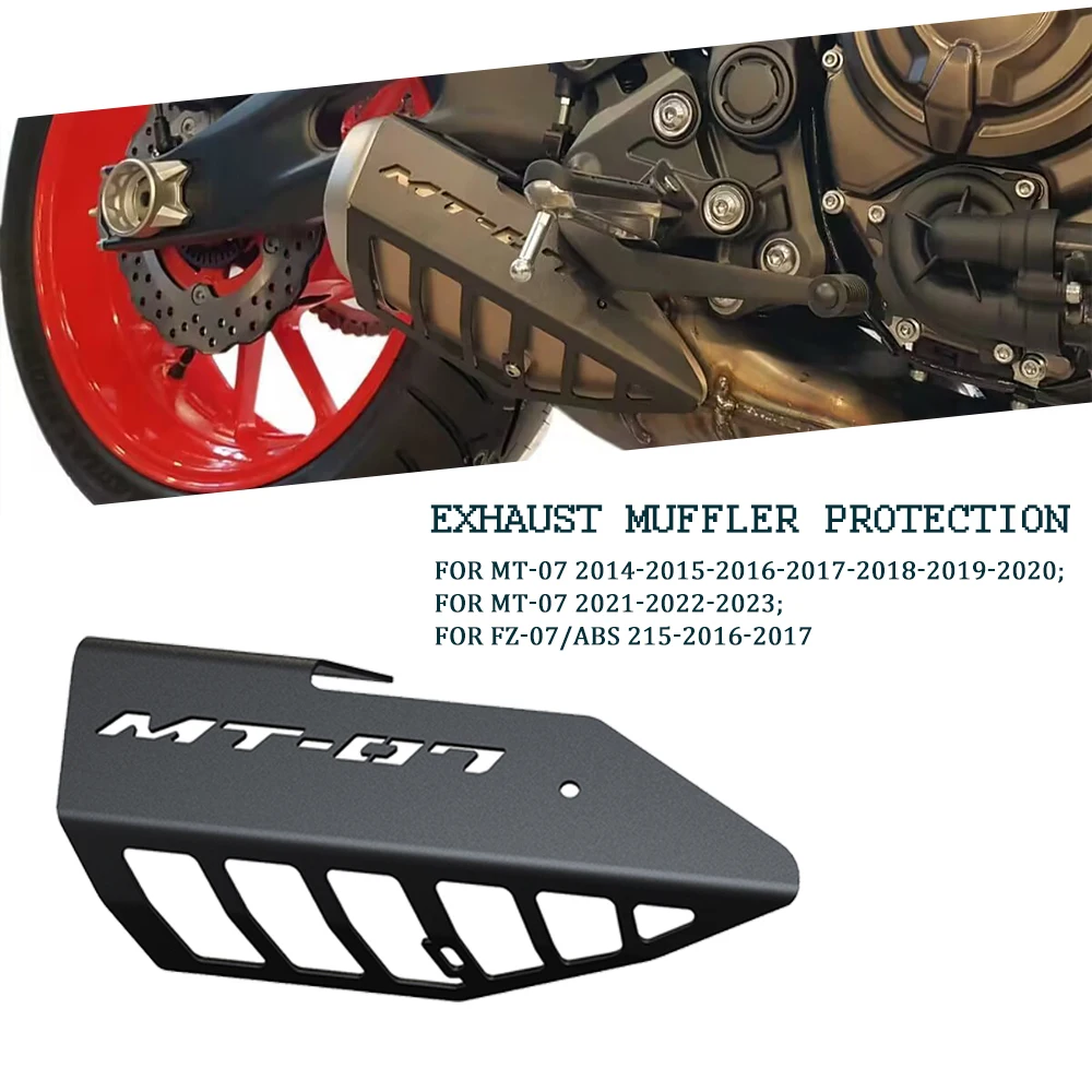 

MT07 MT 07 2014-2020 Motorcycle Accessories Exhaust Muffler Protection Guard Cover FOR YAMAHA MT-07/ FZ-07/ YZF R7/ MT-07 TRACE