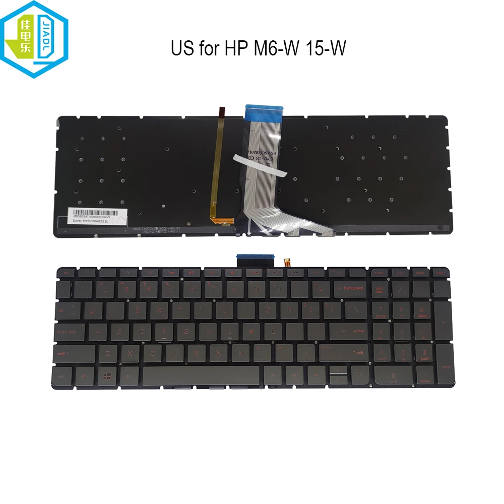 

New Laptop Backlight Keyboard English US for HP ENVY M6-W 15-W M6-W000 W011DX 15-W056CA USA notebook keyboards backlit pc parts