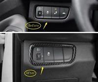 for hyundai santa fe 2019 2021 abs accessories interior front headlight lamps switch button ac cover trim