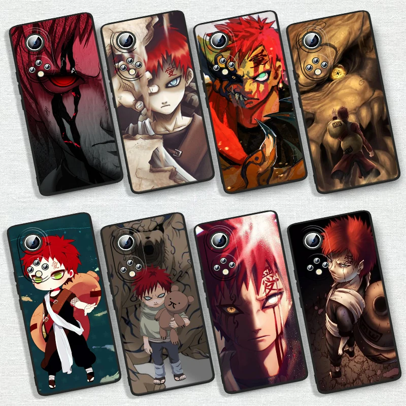 

Naruto Popular Anime Gaara Phone Case For Honor 60 50 30 30i 30S V30 X30i X20 10X X10 Play 5T Pro Plus Lite SE 5G Cover