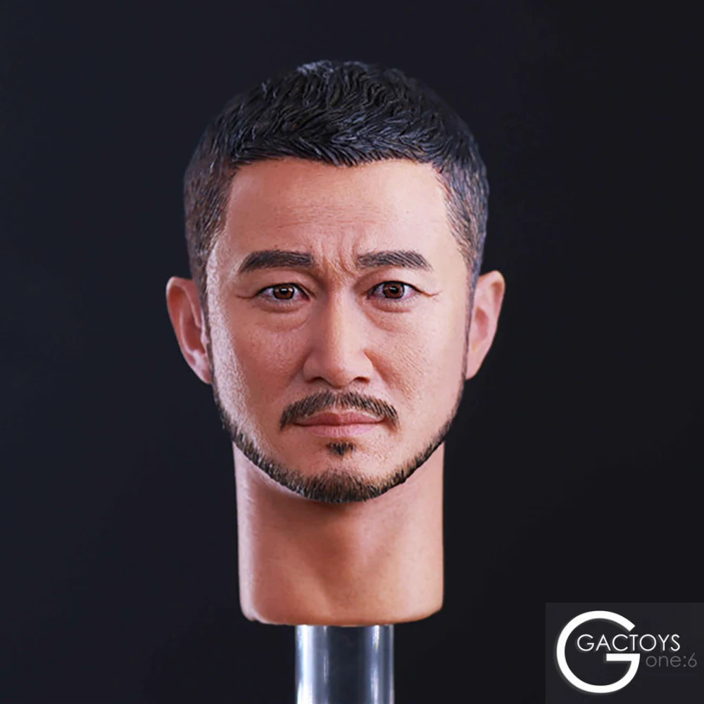 

GACTOYS GC026 1/6 Tough Guy Wu Jing Head Sculpt Carving Model Fit 12" Male Soldier Action Figure Body