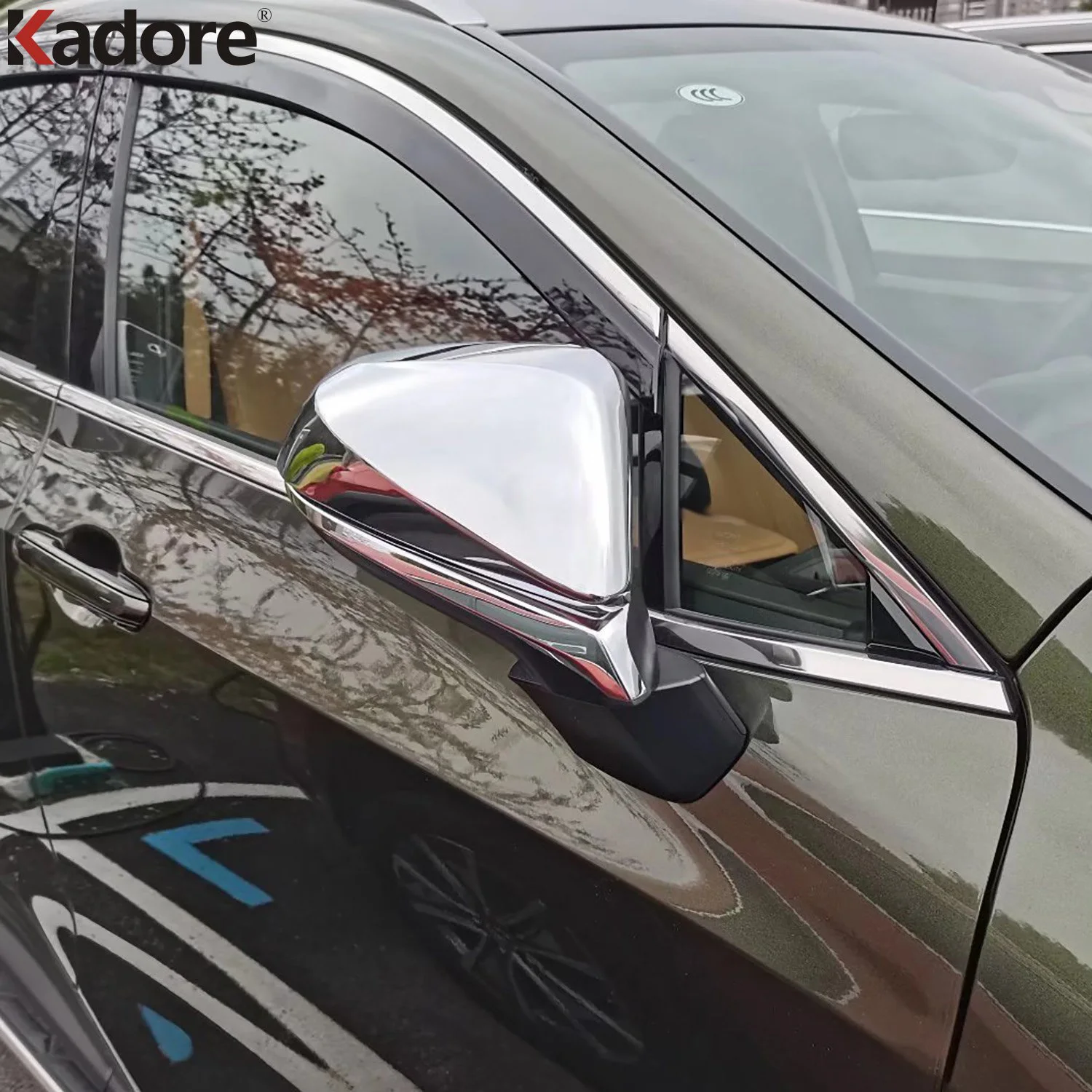 

Накладки на боковые двери Зеркала заднего вида для Lexus NX 250 350 350H 450H 2021 2022, автомобильные аксессуары, хромированный АБС-пластик