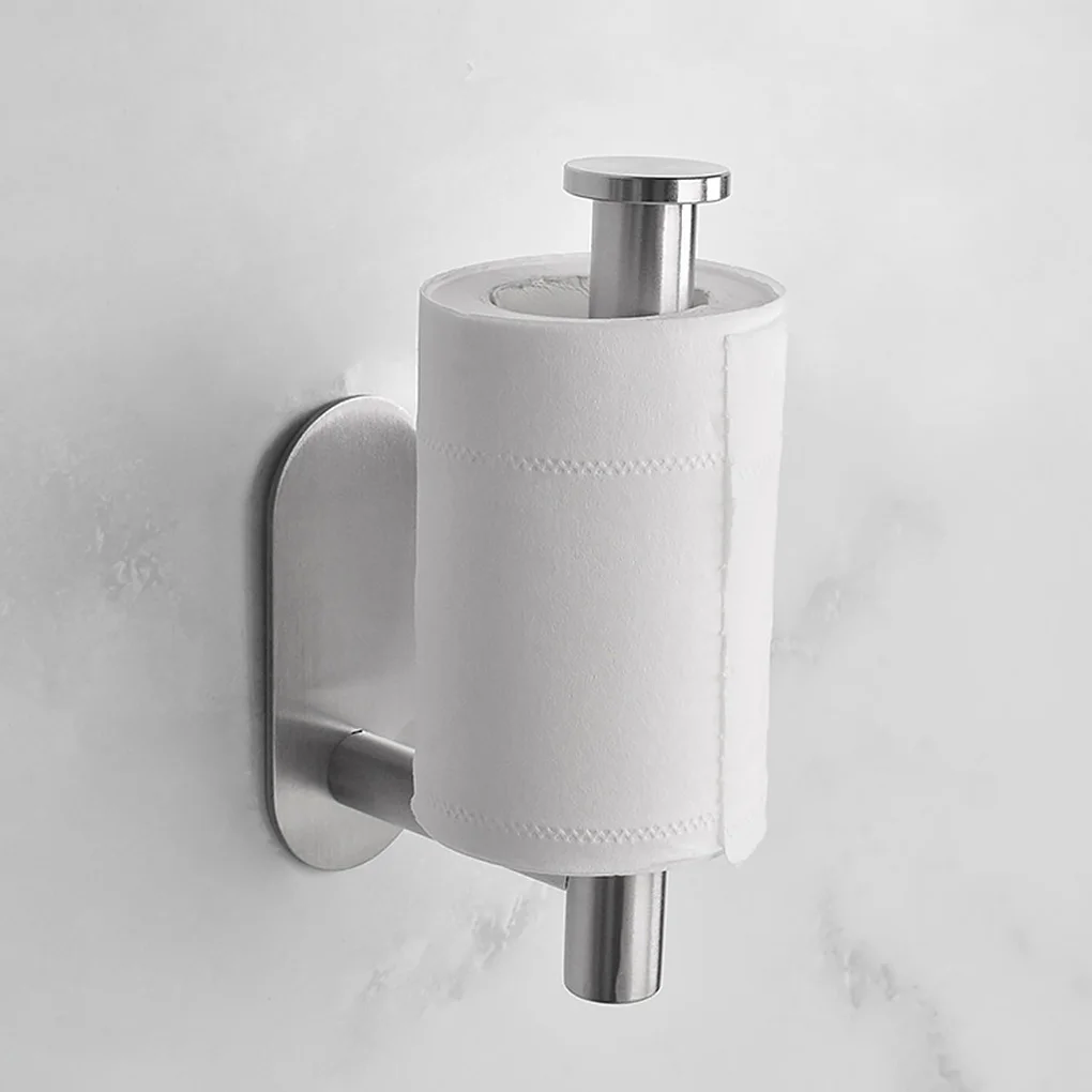 

Paper Towel Holder Stainless Steel Toilet Paper Holder Bathroom Kitchen Roll Holder Wall Mounted Storage Rack Organizer Shelf