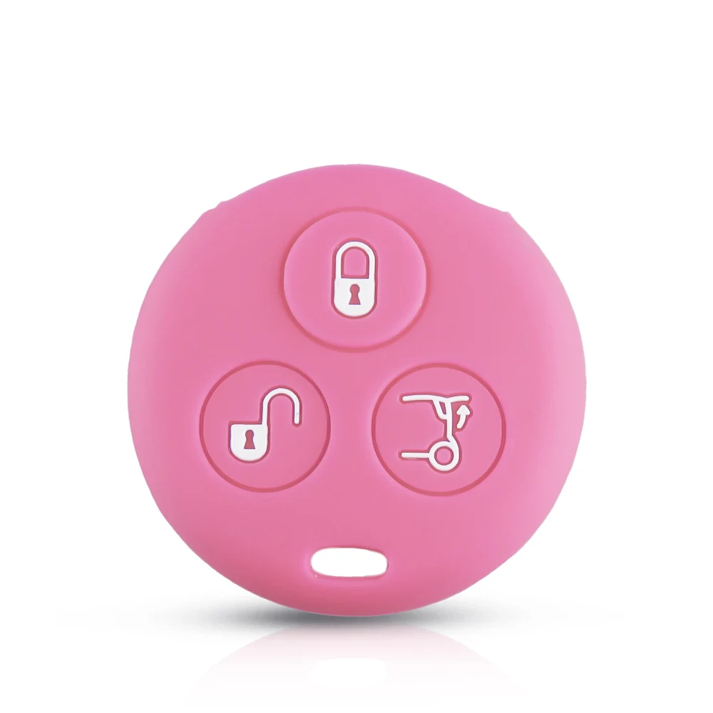 Силиконовый чехол Dandkey для автомобильного ключа защитный Mercedes Benz Smart City Roadster двух