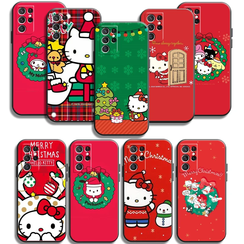 

Hello Kitty Christmas Phone Cases For Samsung Galaxy A31 A32 4G A32 5G A42 5G A20 A21 A22 4G 5G Cases Coque Funda Back Cover