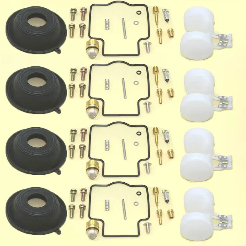 Фото 4 комплекта для ZX500 ZZR500 1990-1992 ZX400 ZXR400 1990-1999. Ремонтный комплект карбюратора, вакуумная диафрагма, поплавок. №1