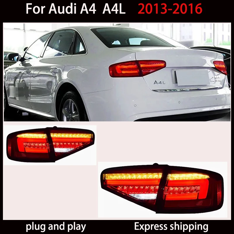 Стайлинг автомобиля для задних фонарей A4 2013-2016 A4L светодиодный задний фонарь DRL