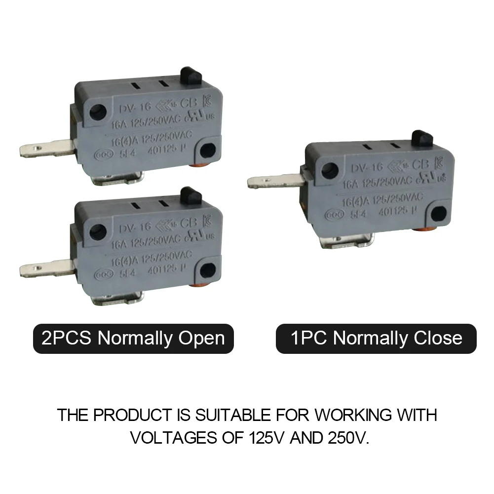 

Дверной выключатель для микроволновой печи ABS 3 шт./компл., сменная деталь 16 А 125 в 250 В, домашние профессиональные аксессуары для ремонта инте...