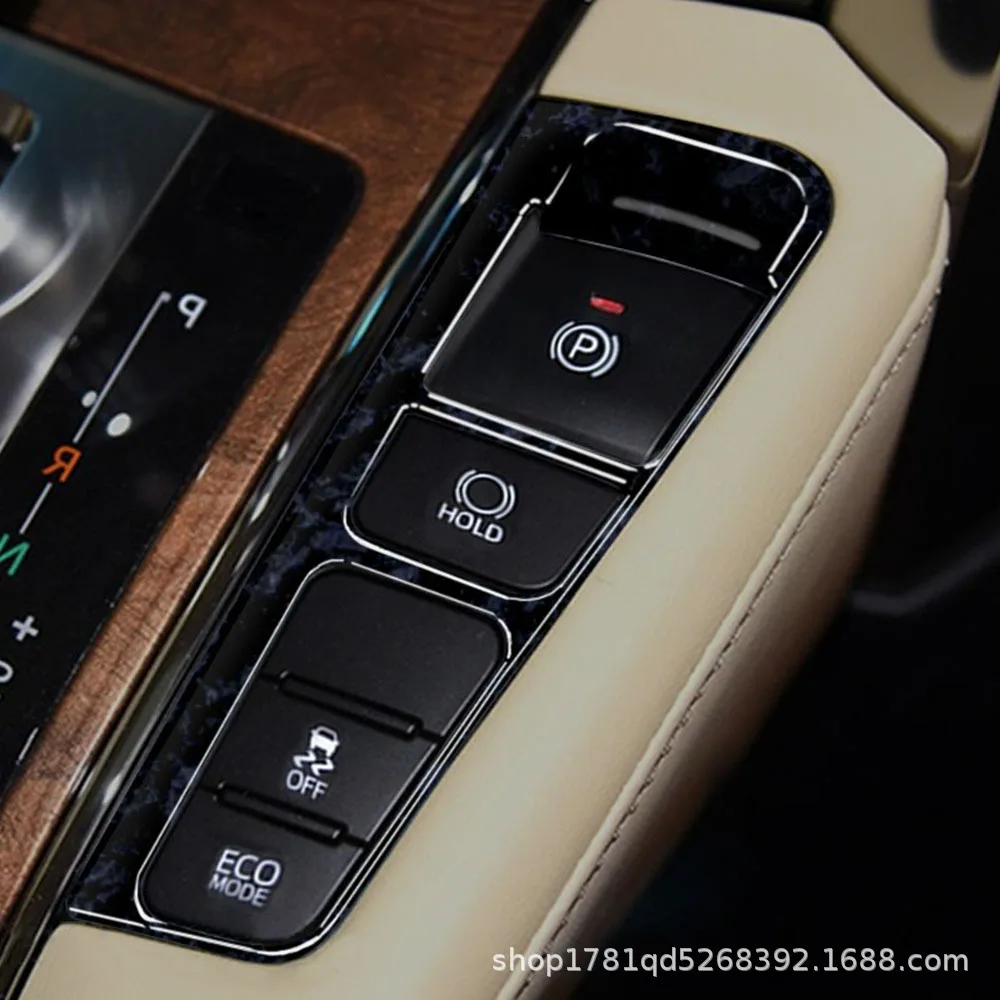 

Для Toyota Alphard Vellfire 2016-2020 2021 2022 2023, ручной тормоз из углеродного волокна, кнопка управления стояночным тормозом, накладка, аксессуары