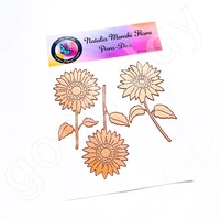 arrival 2022 new hot sale sunflower metal cutting dies scrapbook diary decoration embossing template diy greeting card handmade